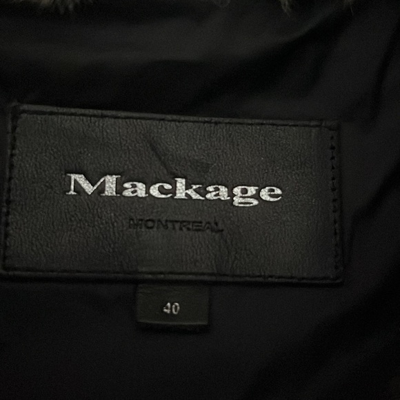 Navy Blue Mackage jacket - Picture 3 of 6